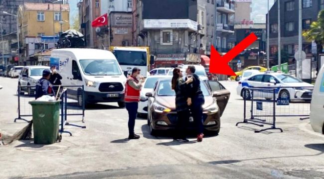 Polis belge sorunca böyle davrandı