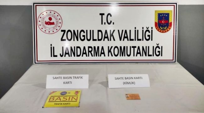 Sahte basın kartı kullanan kişi yakalandı