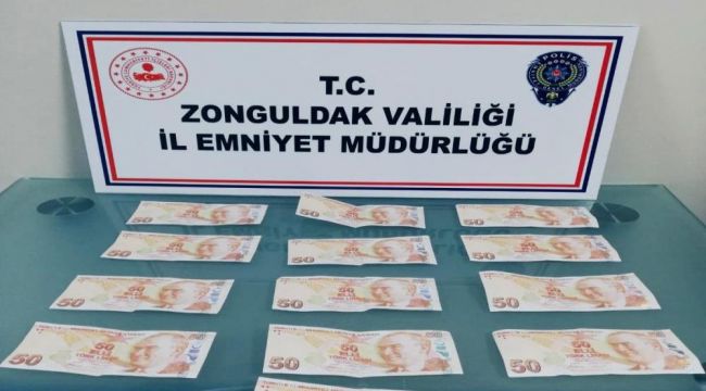 - Zonguldak’ta sahte para ele geçirildi