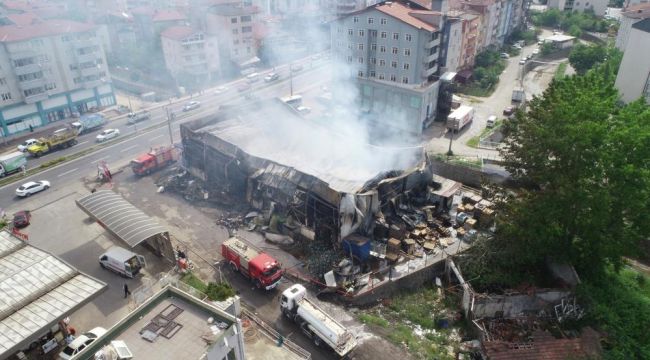 - Yangının boyutu gün ağarınca ortaya çıktı