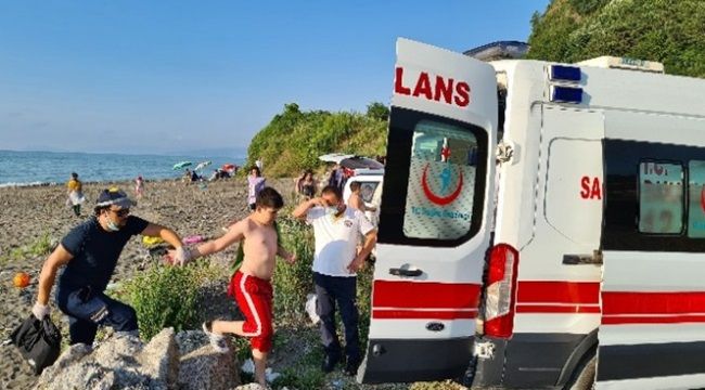 12 yaşındaki çocuk boğulma tehlikesi geçirdi