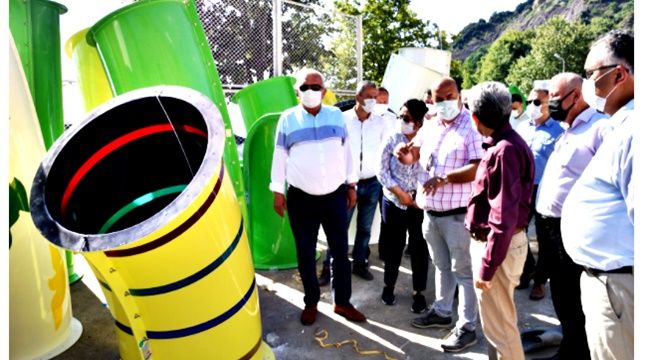 BARIŞ PLAJI'NDA AQUA PARK KURULUMUNA BAŞLANDI