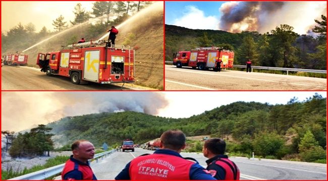 Ereğli itfaiyesi Manavgat'ta mücadele desteğini sürdürüyor