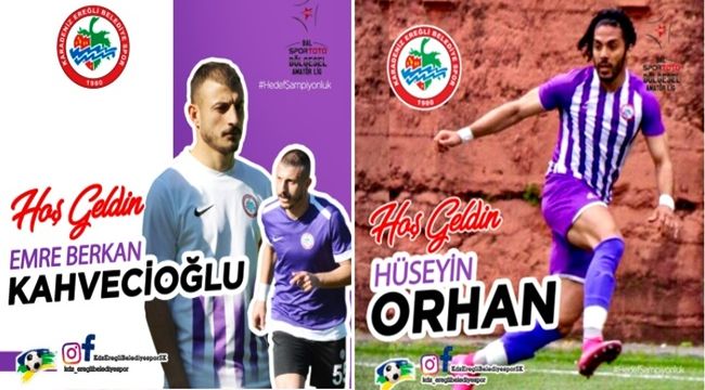 İç transferde, Kahvecioğlu ve Orhan ile anlaşma tamam