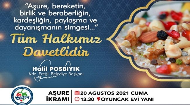 Kdz. Ereğli Belediyesi aşure dağıtacak