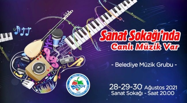 Sanat Sokağı'nda, canlı müzik var