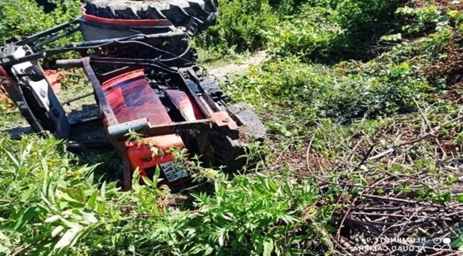 Traktörün altında kalan orman işçisi hayatını kaybetti