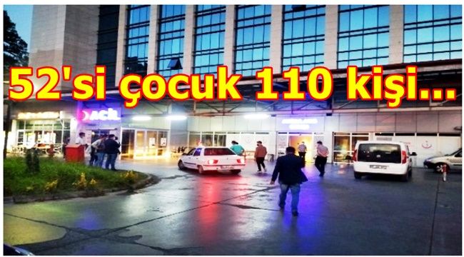 Düğün yemeği zehir oldu: 110 kişi hastaneye kaldırıldı