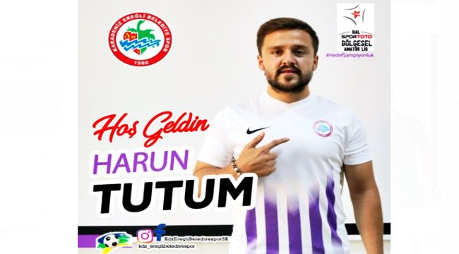 Harun Tutum, Ereğli Belediyespor’da...