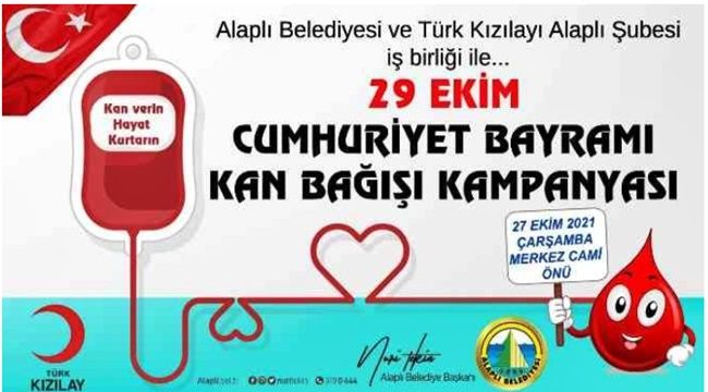 29 Ekim'e özel kan bağışı kampanyası