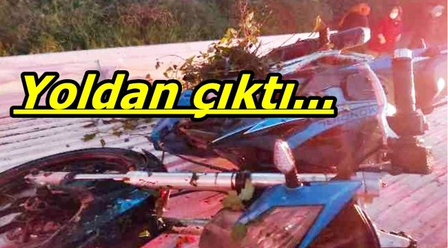 Alaplı'da motosiklet kazası