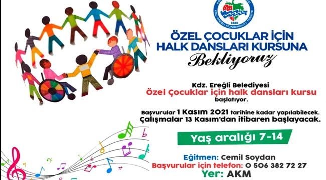 ÖZEL ÇOCUKLAR İÇİN HALK DANSLARI KURSU AÇILIYOR