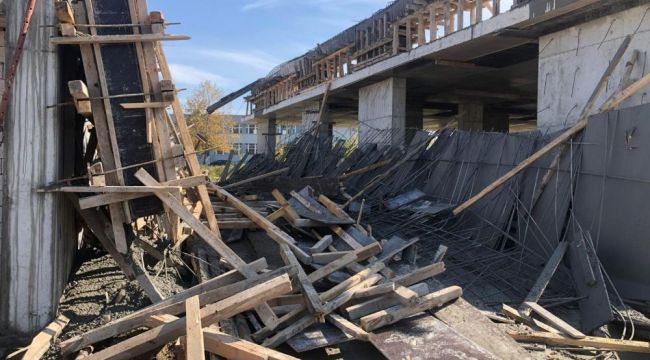 - Yurt inşaatında iskele çöktü: 1 ölü, 1 yaralı