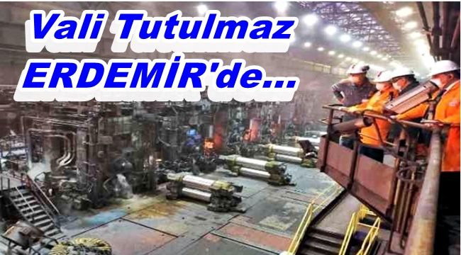 ERDEMİR'de incelemelerde bulundu