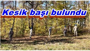 Kesik başı toprağa gömülü halde bulundu