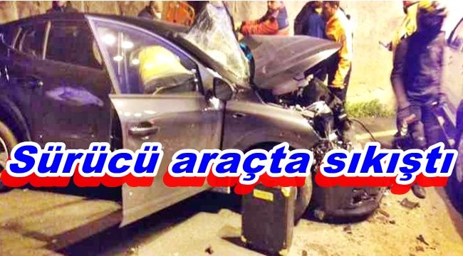 Zonguldak'ta trafik kazası: 1 yaralı