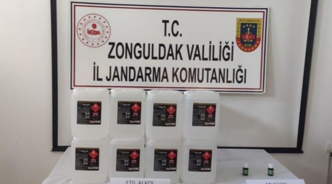 - Jandarma’ya 40 litre etil alkol ve anasonla yakalandı