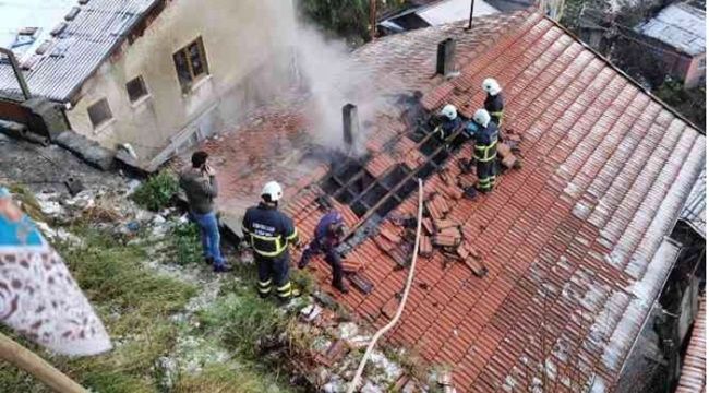 Zonguldak'ta ikamet yangını korkuttu