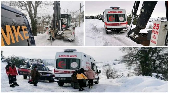 Kanamalı hastaya ambulans ulaşamayınca...