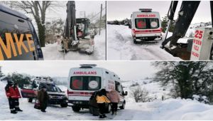 Kanamalı hastaya ambulans ulaşamayınca...