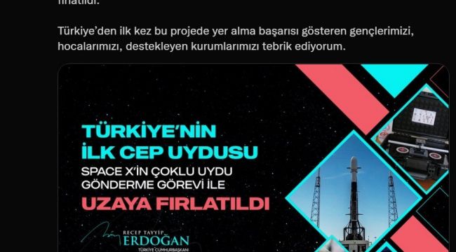 Türkiye'nin ilk cep uydusundan ilk sinyal alındı