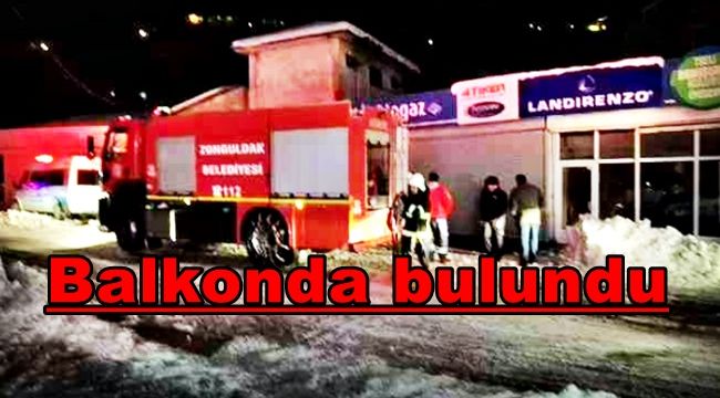 Yangında ölen adam balkonda bulundu