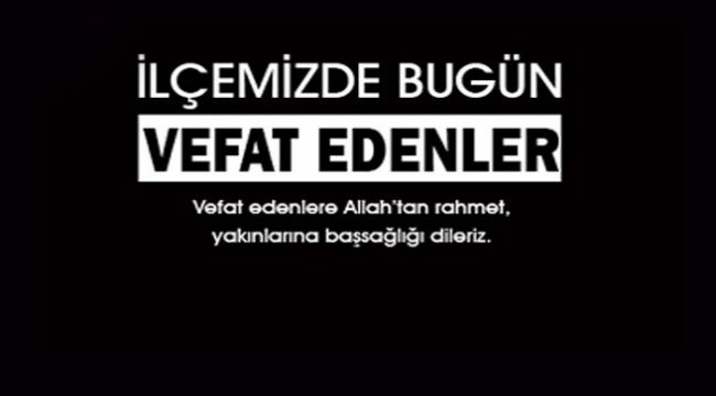 Bugün kaybettiklerimiz...