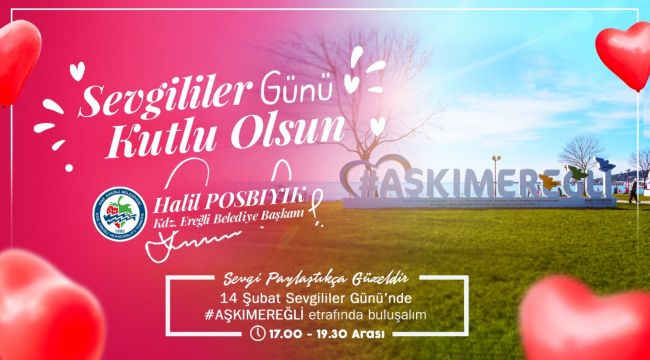 Ereğli'de Sevgililer Günü etkinliklerle kutlanacak