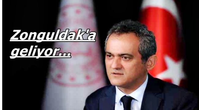 Milli Eğitim Bakanı Zonguldak'a geliyor