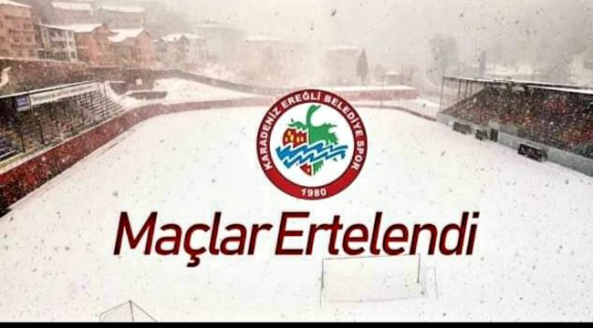 Maçlara kar engeli