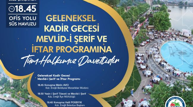 15 bin kişilik iftar sofrası kurulacak