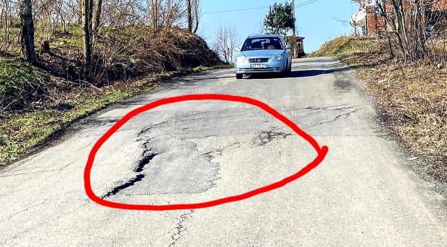 Bu yolda her an kaza olabilir! (Video-Foto galeri)