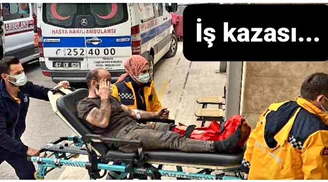 Madende iş kazası...