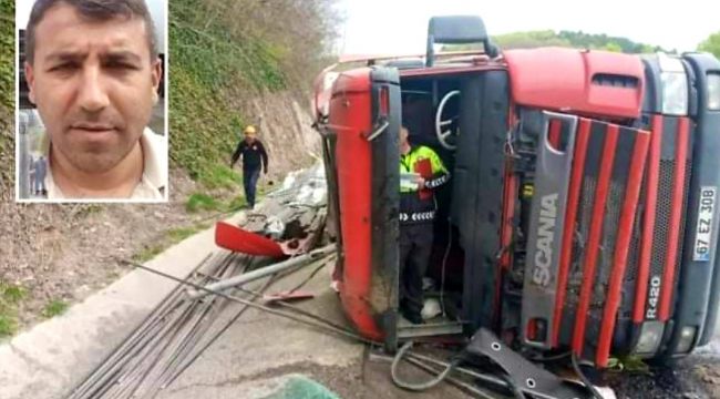 Yola savrulan sürücü yaşamını yitirdi 