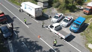  Jandarmadan dronlu trafik uygulaması