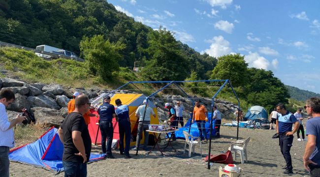 Kaymakam Yapıcı talimat verdi, çadırlar kaldırıldı (Foto galeri)