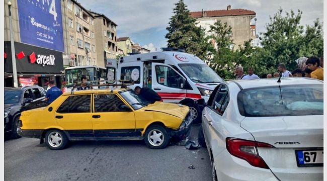 Trafik kazası: 1 yaralı