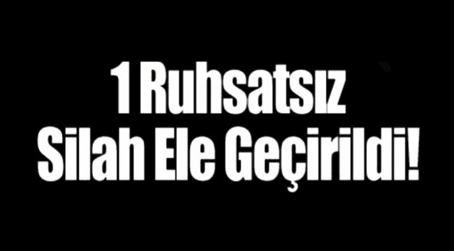 Ruhsatsız silahla yakalandı 