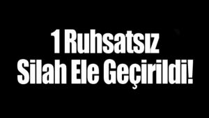 Ruhsatsız silahla yakalandı 