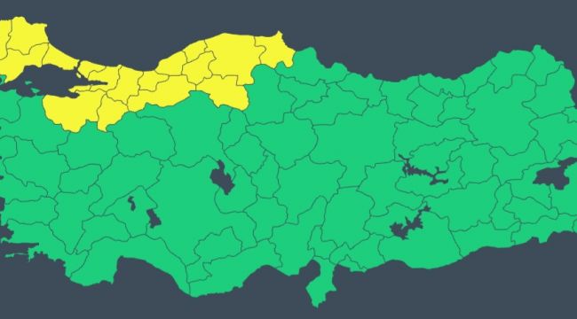 17 İL İÇİN SARI UYARI! 