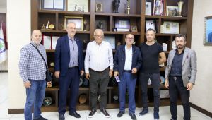 Alaplılı gazetecilerden Başkan Posbıyık'a ziyaret