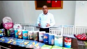 Demirkol, bu seferde öğrenciler için kolları sıvadı (Video)