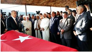 Cumhurbaşkanı Erdoğan, maden şehitlerinin cenaze törenine katıldı