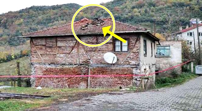 Evi hasar gören aile jandarma konutuna yerleştirildi