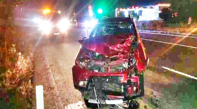 Yola aniden çıkan hayvan kazaya neden oldu: 2 yaralı