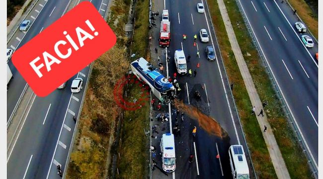 Yolcu otobüsü devrildi: 3 ölü, 16 yaralı...