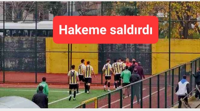 Taraftar, golü vermeyen hakeme saldırdı!