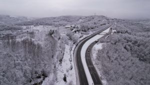 Zonguldak'ta kar manzaraları havadan görüntülendi (Foto galeri)