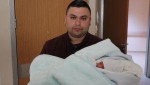  Depremzede çiftin ilk çocuğu Ereğli'de dünyaya geldi