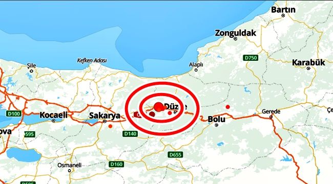  Düzce sallandı...